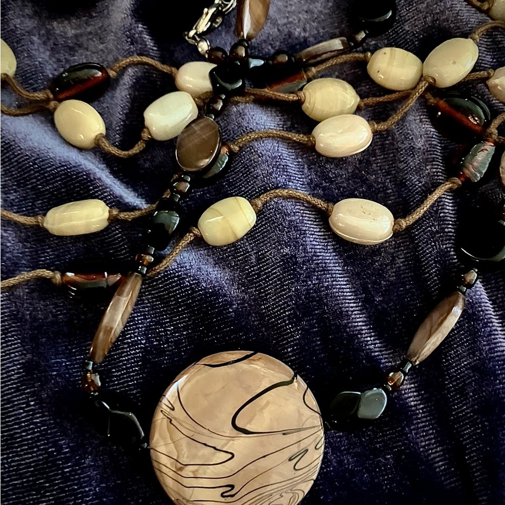 Abalone & Glass Necklaces